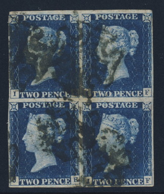 Great Britain #2 used block of four