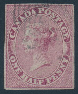 Canada #8b used with light target cancel