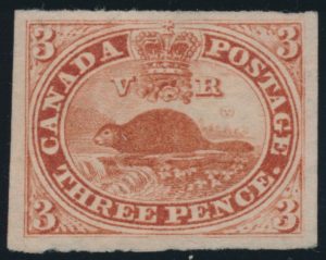 Lot 9, Canada 1852 three penny beaver, XF NG