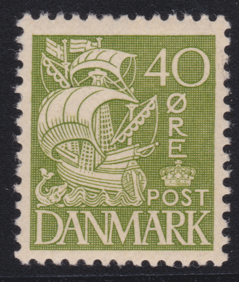 1927 DENMARK 5 ORE FREE SHIPPING Excellent Scarce Vintage Coin Dansk Bin #2 