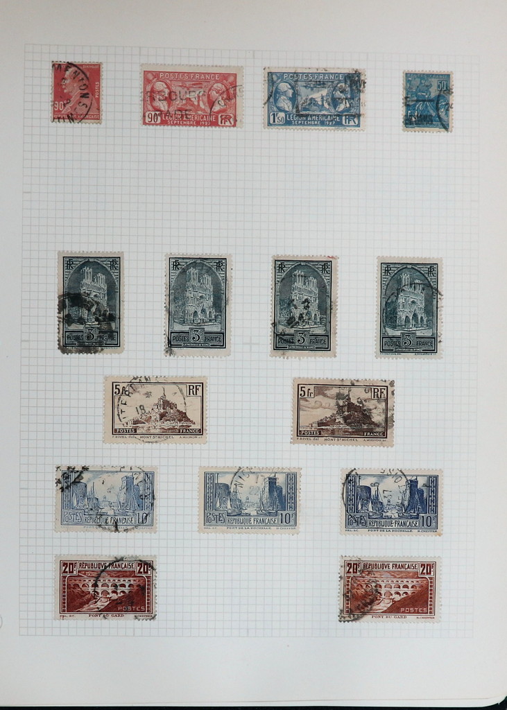 8 Different U. S. Air Mail Postage Stamps 1944-1968 Cancelled FREE SHIP