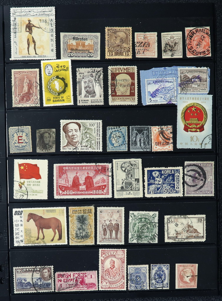 Inc. Packed Stock Book With A Variety Of World Stamps