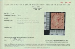 2011 V. G. Green Certificate