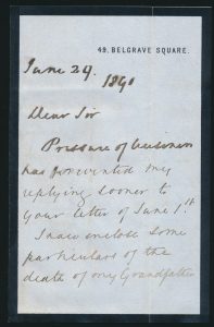 Note written January 1891
