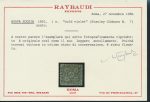 1986 Raybaudi certificate