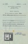 1970 Philatelic Foundation certificate