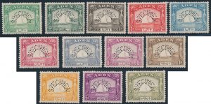 Lot 301, Aden 1937 Dhow set perforated SPECIMEN, VF NH, sold for $518