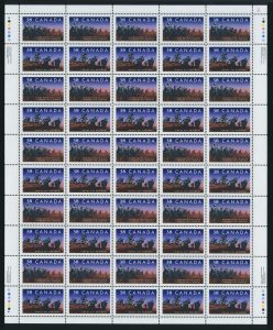 Lot 168, Canada 1989 Infantry Regiments full inscription sheet of fifty, VF NH, sold for $403