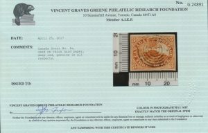 2017 V. G. Greene Foundation certificate