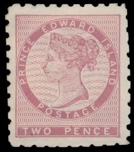 Lot 561, Prince Edward Island 1861 two pence dull rose, VF mint
