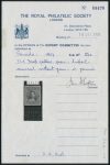 1974 Royal Philatelic Society certificate