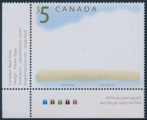 Lot 605, Canada 2003 five dollar Moose with "missing moose" variety