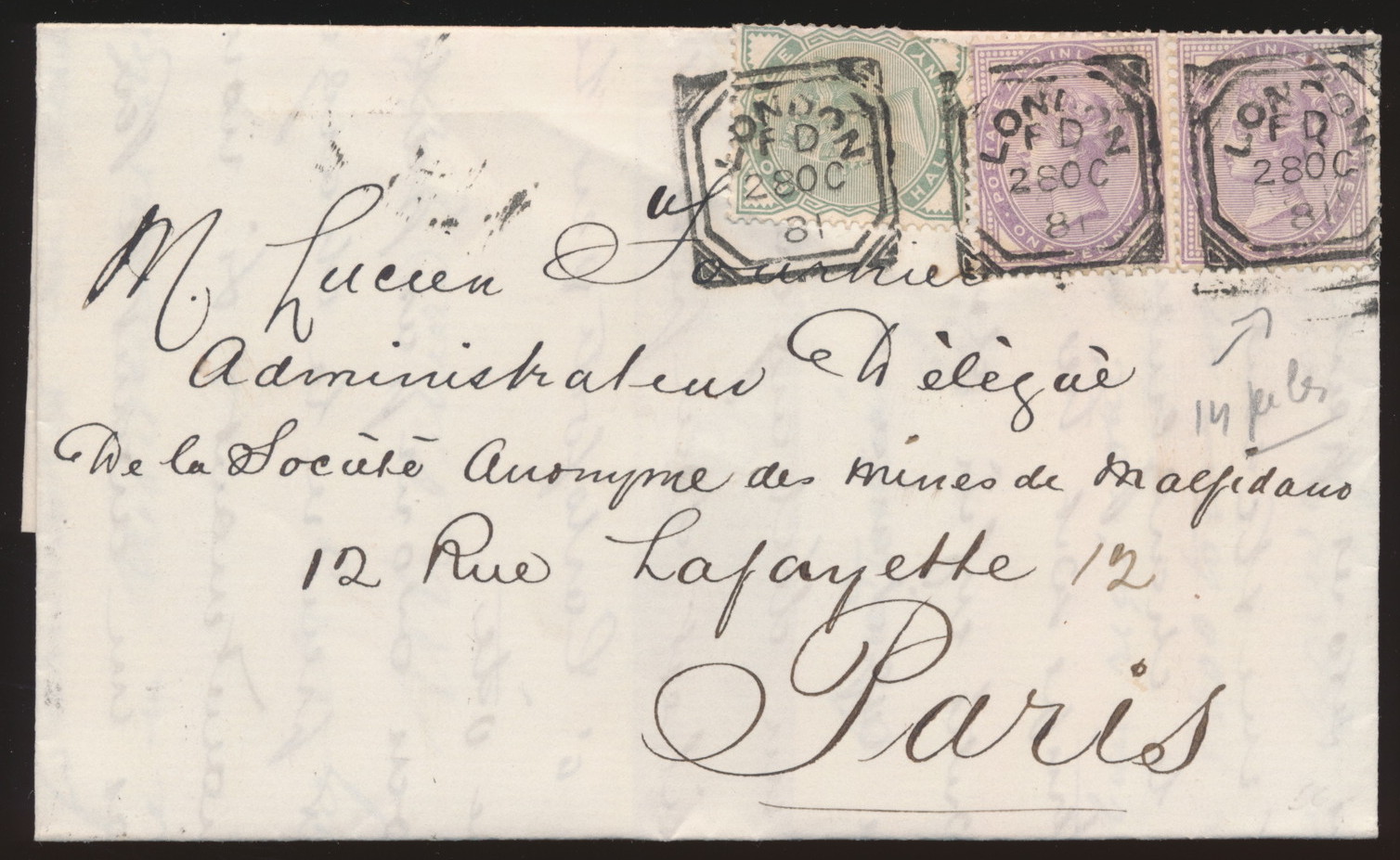Lot 1191, LONDON squared “fancy geometric” postmark collection, sold ...