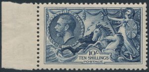 Lot 1949, Great Britain 1919 retouched Seahorses 10sh, VF NH, set sold for C$862