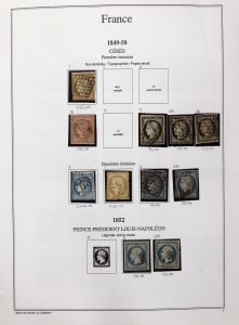 Lot 1403, France 1849-1987 mint and used collection in two albums, sold for C$1,228