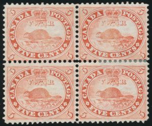 Lot 383, Canada 1859 five cent Beaver Old Time Extensive Collection, 790 stamps