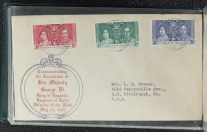 Lot 786, British Commonwealth Collection mostly 1937 Coronation First Day Covers, sold for C$585