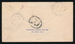 Back of Lot 759, Canada 1888 Ottawa Registered drop letter, Dead Letter Office, Very Fine