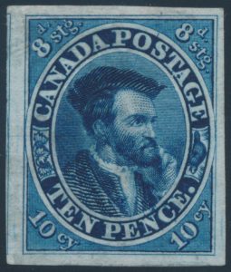 Lot 38, Canada ten pence Cartier VF plate proof in dark blue on india paper, sold for C$848