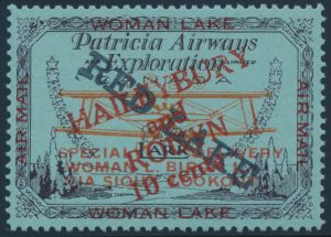Lot 417, Canada 1927 Patricia Airways "style two" with overprints, VF NH
