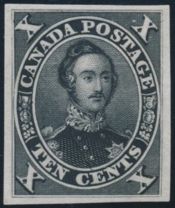 Lot 77, Canada ten cent Consort trial colour plate proof, VF, sold for C$643