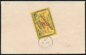 Lot 462, Canada 1927 First Flight Cover Rouyn to Haileybury with unlisted variety, sold for C$292