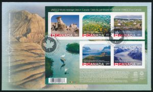 Lot 615, Canada 2015 Hoodoos UNESCO souvenir sheet (recalled) on First Day Cover, sold for C$643