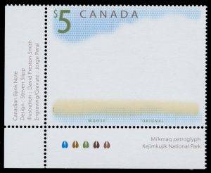 Lot 598, Canada 2003 $5 Missing Moose variety, XF NH