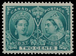 Lot 249, Canada 1897 two cent green Jubilee, XF NH