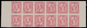 Lot 646, Canada 1903 two cent carmine King Edward VII imperforate tête-bêche booklet pane, VF unused