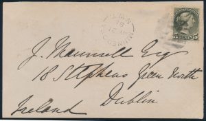 Lot 660, Group of four interesting Canada 1881-82 cover fronts, sold for C$1,111