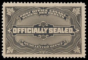 Lot 295, Canada 1913 brown black Officially Sealed, XF NH