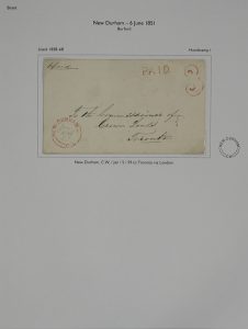 Lot 678, Collection of folded letters and covers from Brant County, 1847-1879, sold for C$1,111