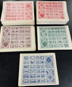 Lot 323, Large stock of Iceland-Canada "Gimli" Christmas 1918 imperforate sheets, sold for C$877