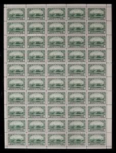 Lot 87, Canada 1935 ten cent green Windsor Castle full sheet, sold for C$1,053