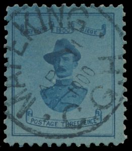 Lot 374, Cape of Good Hope 1900 three pence pale blue Baden Powell, VF used