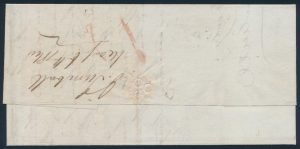 Back from Lot 648, Great Britain 1840 May 6 stampless folded letter, rated 