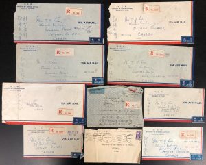 Lot 752, China 1945/49 group of mostly Pre-Revolutionary covers to the Chinese Embassy in Ottawa, sold for C$2,223