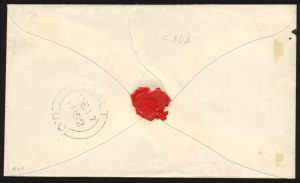 Lot 657, Canada 1852 three penny red Beaver on cover from Paris Ontario to Galt, sold for C$409