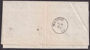 Lot 373, Mexico 1877 folded letter to Madrid via Havana, sold for C$263