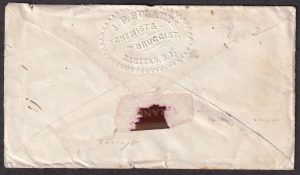 Lot 482, USA 1862 patriotic Civil War cover Ramsey New Jersey to Montrose Pennsylvania, sold for C$292