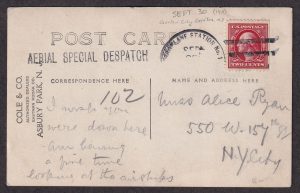 Lot 527, USA 1911 International Aviation Tournament postcard, sold for C$292