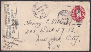 Lot 529, USA 1916 Experimental Aerial Post Chicago to New York, sold for C$1,579
